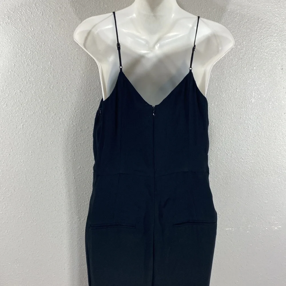 NWT Anthropologie The Essential Black V-neck Jumpsuit 4 AH4